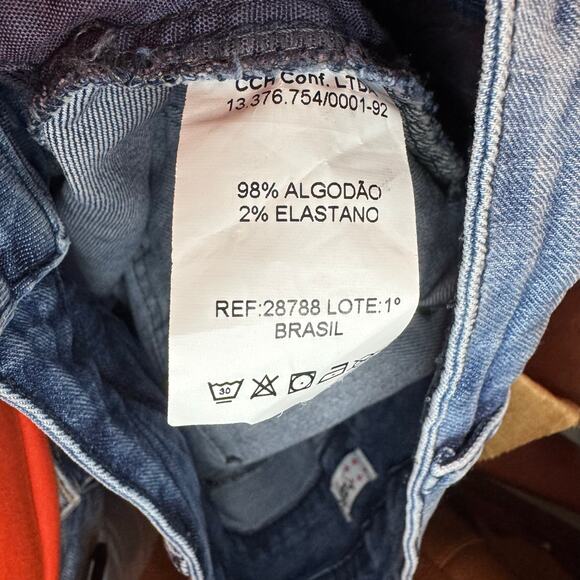 Denim Penicil Skirt Embellished with Distressing Size 6 Hapuk - Picture 6 of 6